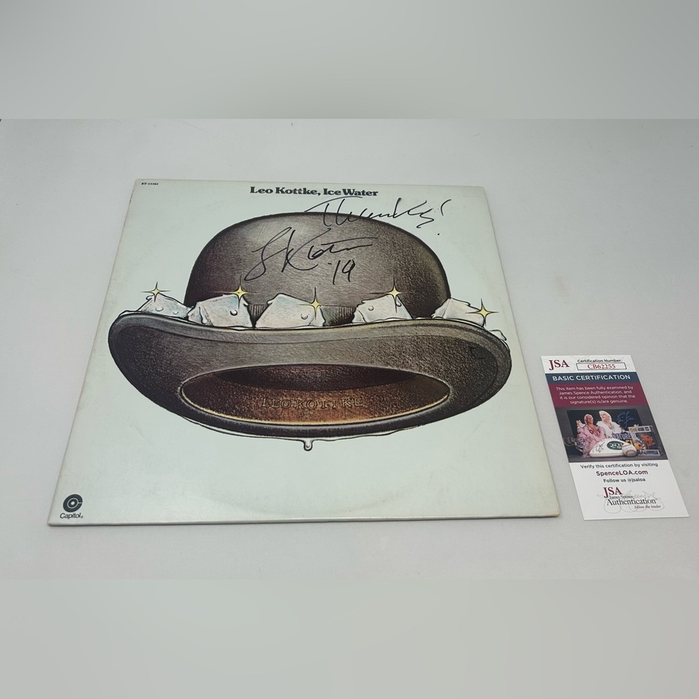 Leo Kottke signed Ice Water Album JSA COA